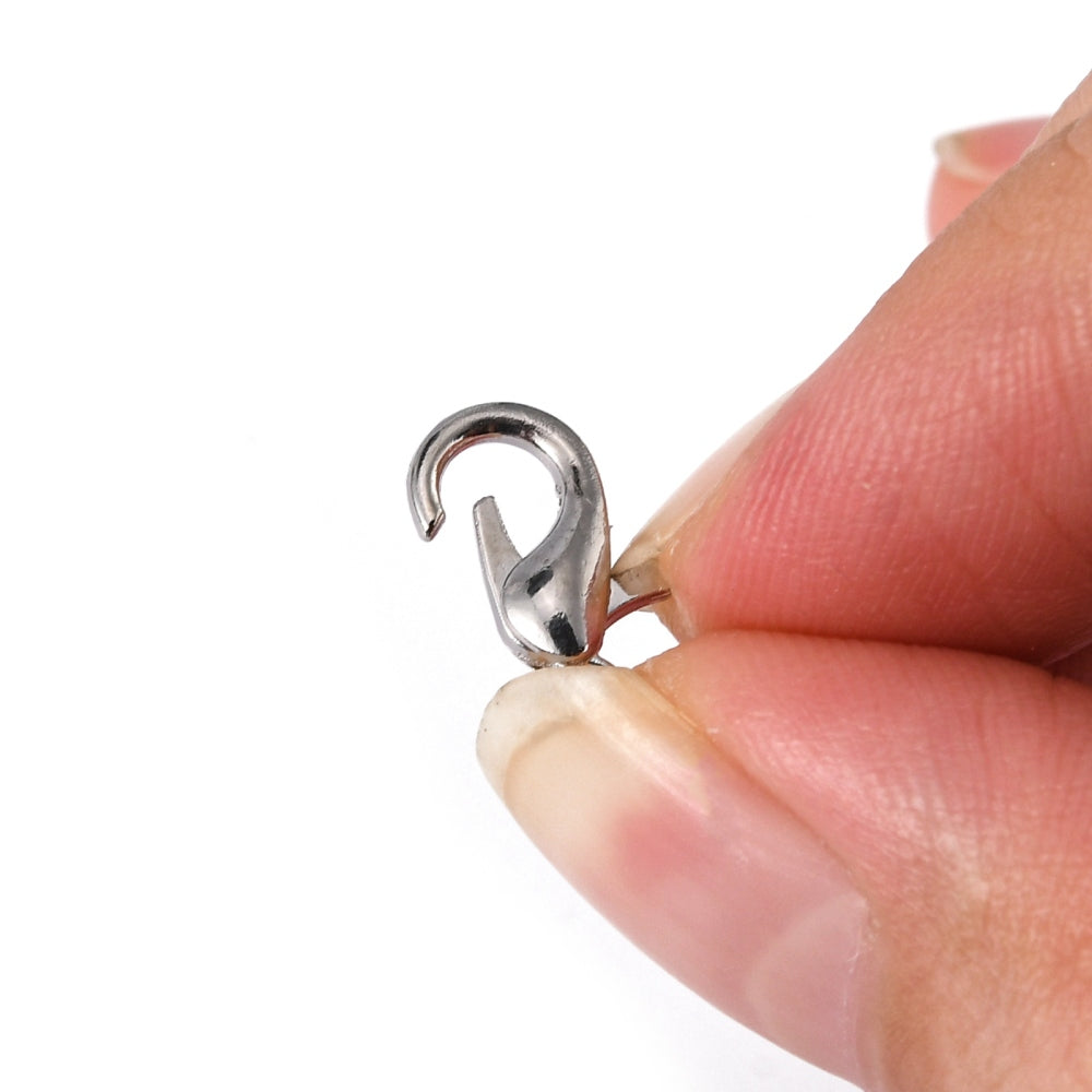 Platinum Tone Lobster Clasp 12mm x 6mm - Pack of 100