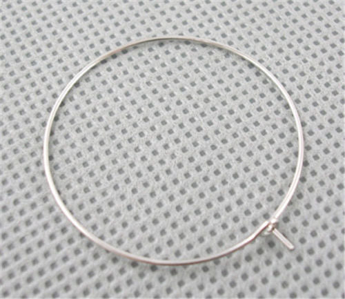 Silver Plated Wine Glass Charm Rings 25 mm - Pack of 100