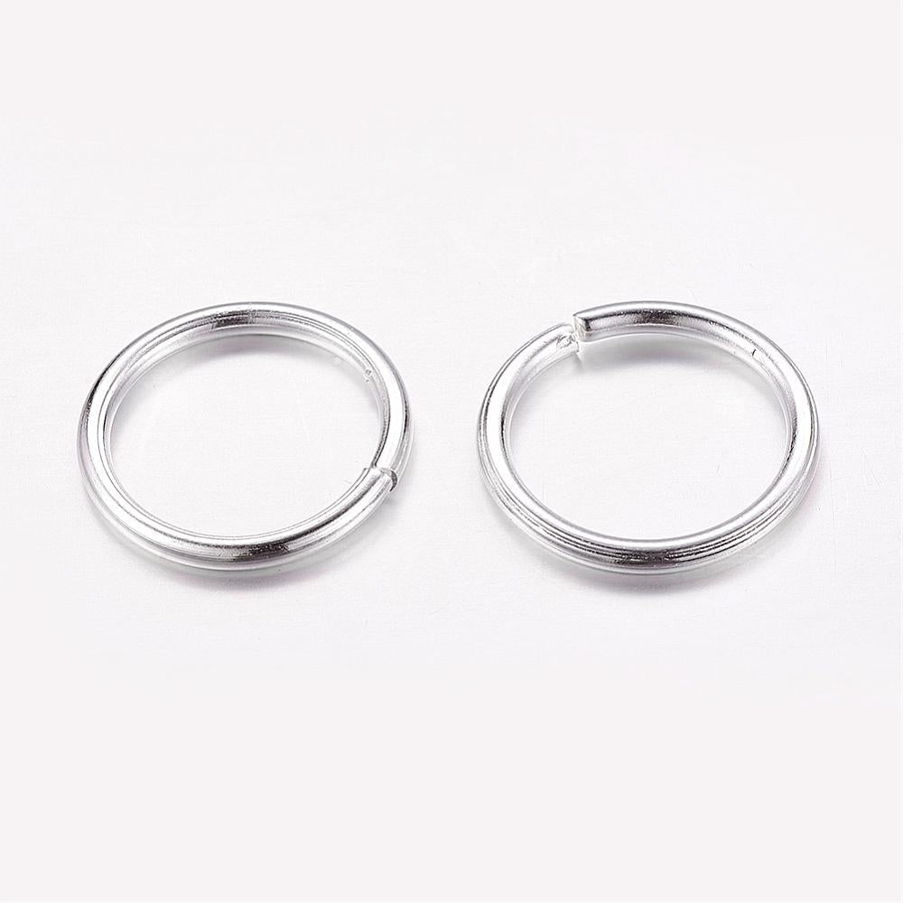 Silver Coloured Jump Ring 20 mm (16 mm ID) - Pack of 100