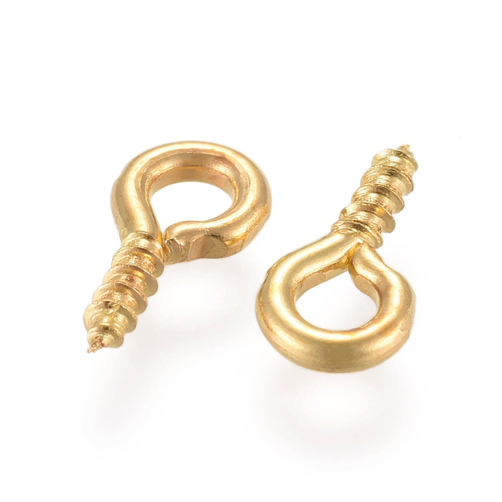 Screw Eye Bail 8 mm - Gold - Pack of 200