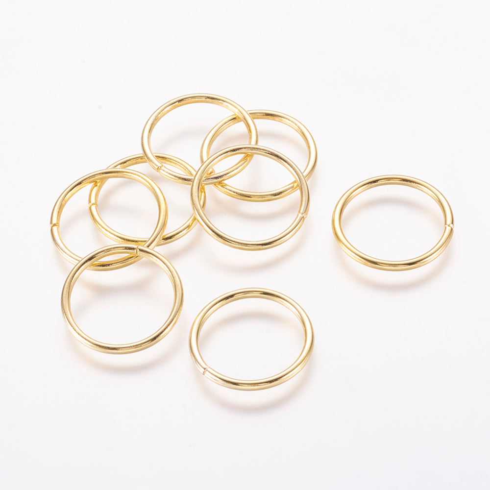 Gold Coloured Jump Ring 20 mm (16 mm ID) - Pack of 100