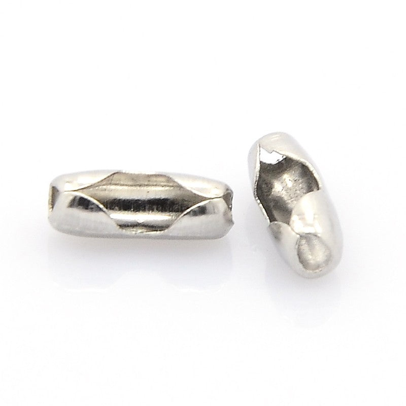 Stainless Steel Ball Chain Connector to Fit 5 mm Chain - Pack of 100