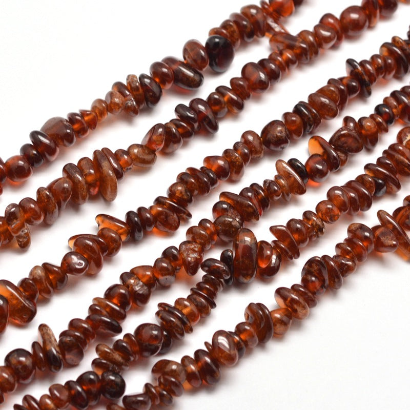 Natural Garnet Chip Bead Strands (Dyed) 5-8mm Wide - 32" Strand