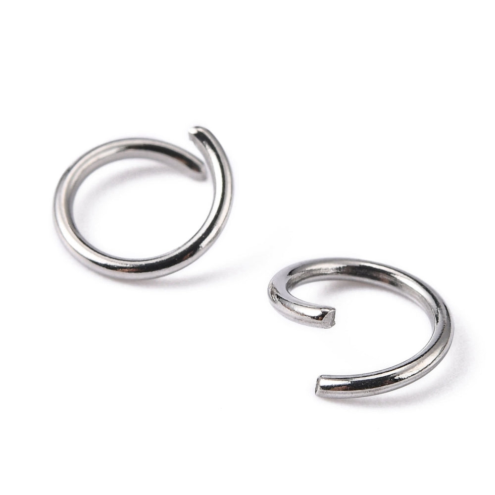 100 Pcs - 7x1mm Stainless Steel Open Jump Rings - Jump Rings - 7mm Jump Rings - Closures - Findings - Jewelry Supplies - Craft Supplies - Australia 100 Pcs - 7x1mm Stainless Steel Open Jump Rings - Jump Rings - 7mm Jump Rings - Closures - Findings - Jewelry Supplies - Craft Supplies - Australia