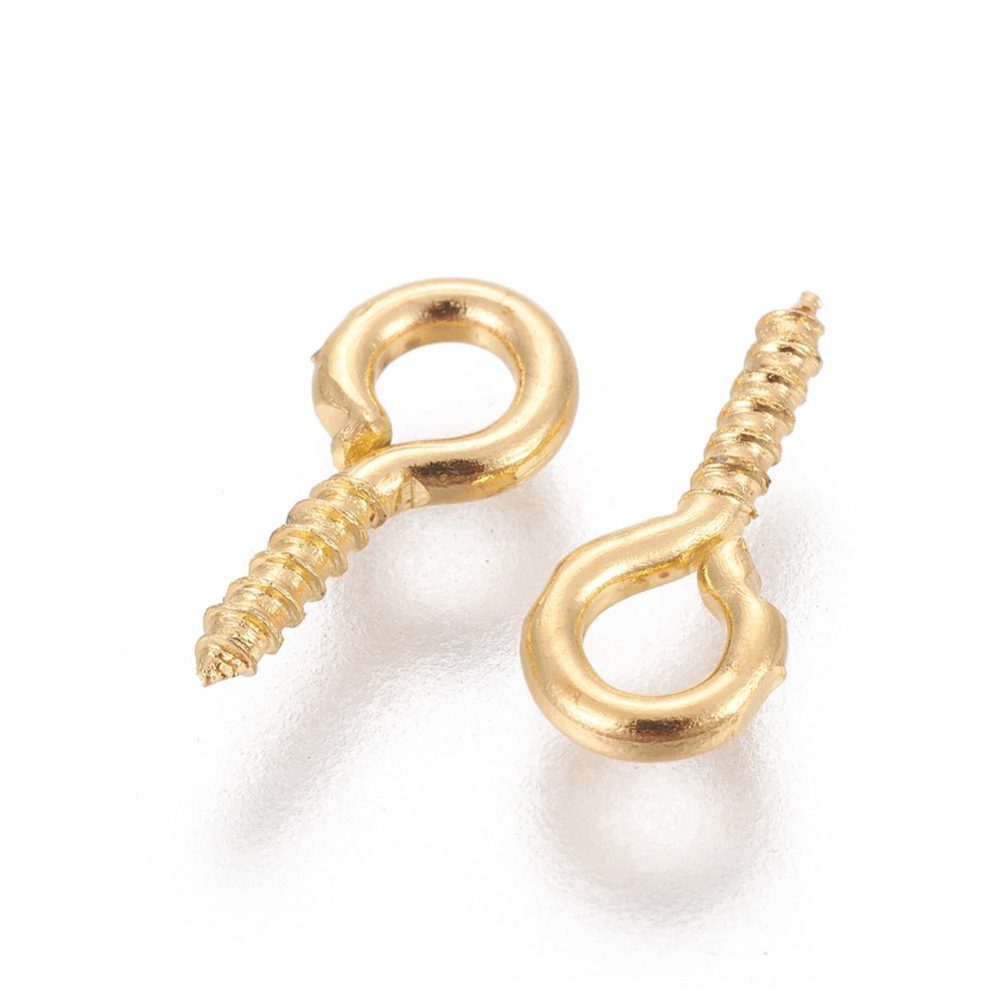 Screw Eye Bail 10 mm - Gold - Pack of 500