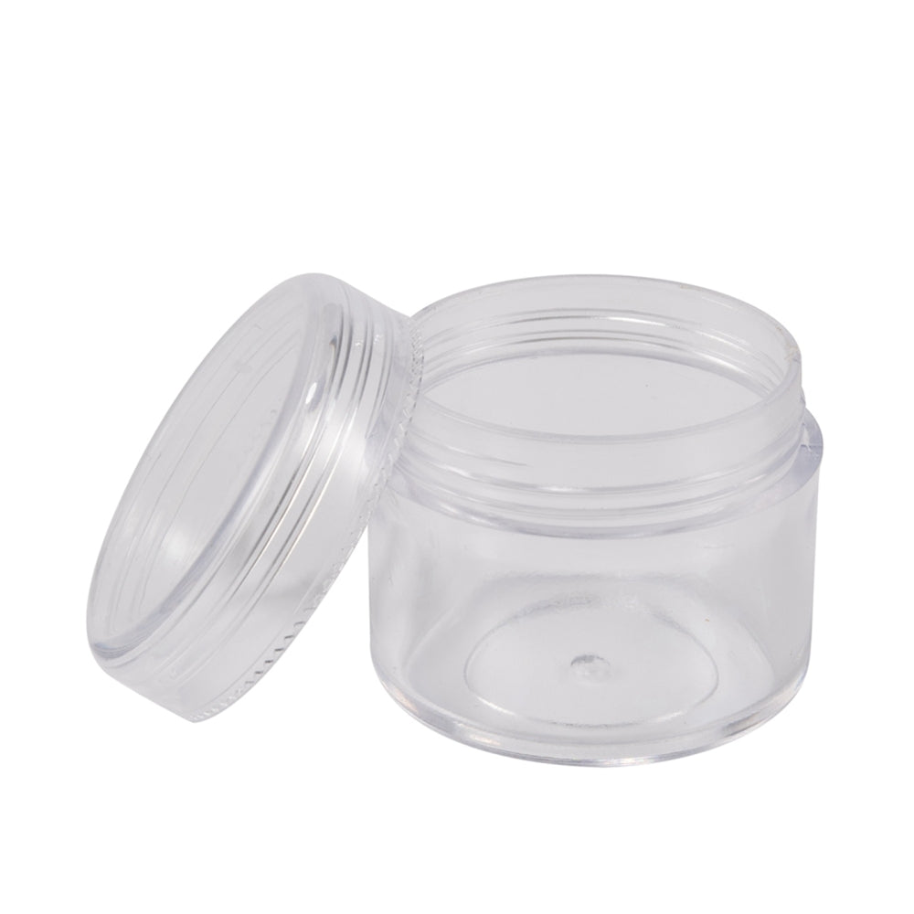 Plastic Bead Containers about 3.9cm in diameter, 3.3cm high
