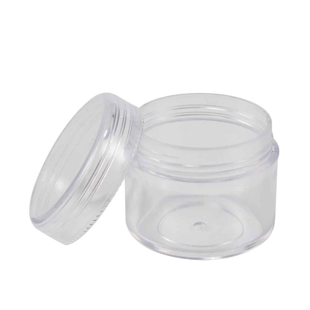 Plastic Bead Containers about 3.9cm in diameter, 3.3cm high, Capacity: 15ml (0.5 fl. oz) - Pack of 6