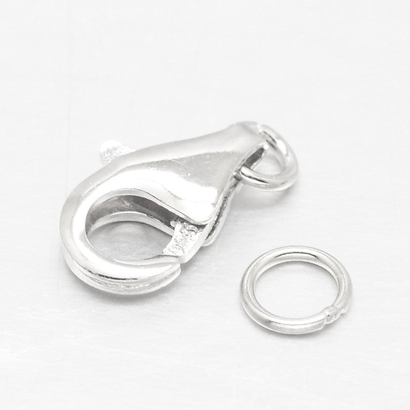 Sterling Silver 925 Lobster Clasp 11x7x4mm