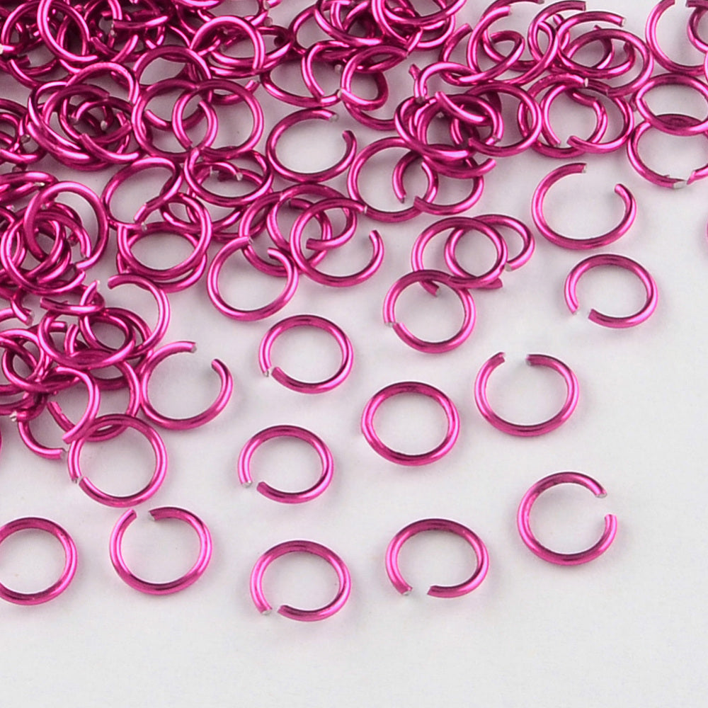 Aluminium Jump Rings 8mm x 1.0mm - Violet - Pack of 900