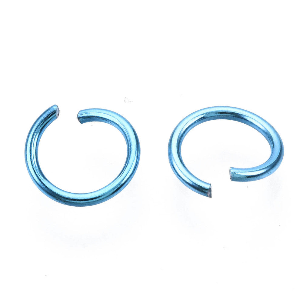 Aluminium Jump Rings 6mm x 0.8mm - Dark Turquoise - Pack of 2000