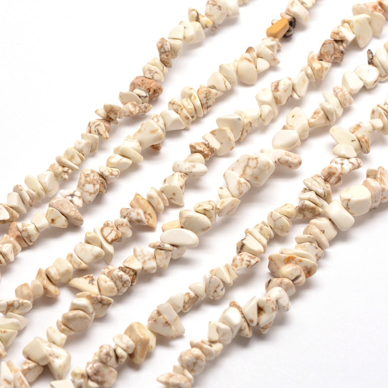 Magnesite Chip Beads (Dyed) 5-8mm Wide - 32" Strand