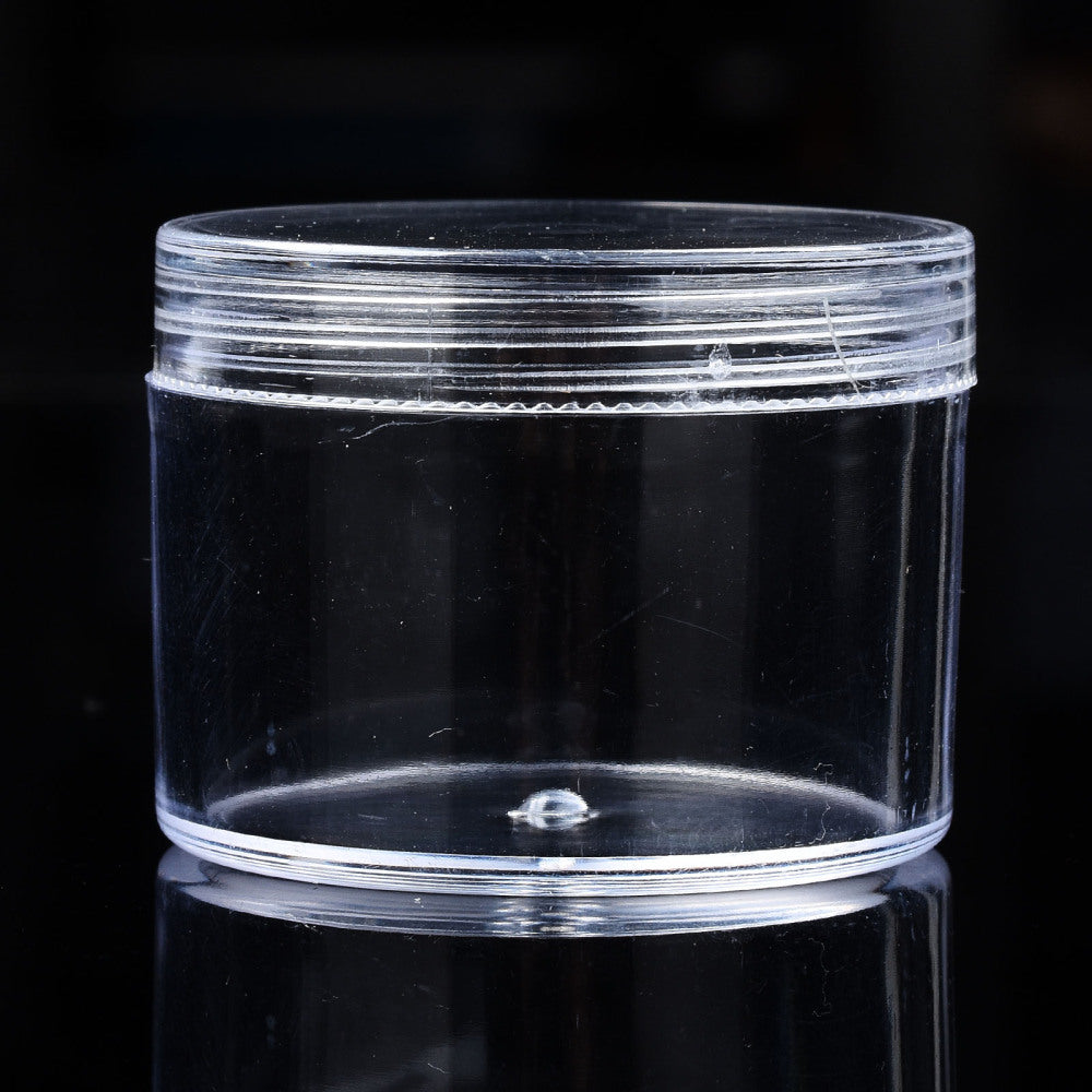 Bead Storage Container - Clear, 5cm x 3.7cm, Inner Diameter: 4.3cm