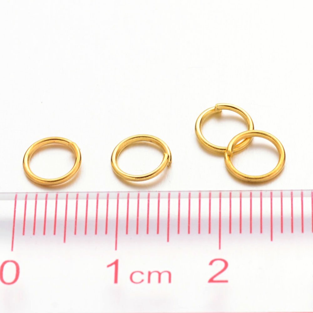 Gold Coloured Jump Ring 6 mm (4.6mm ID) - Pack of 3500