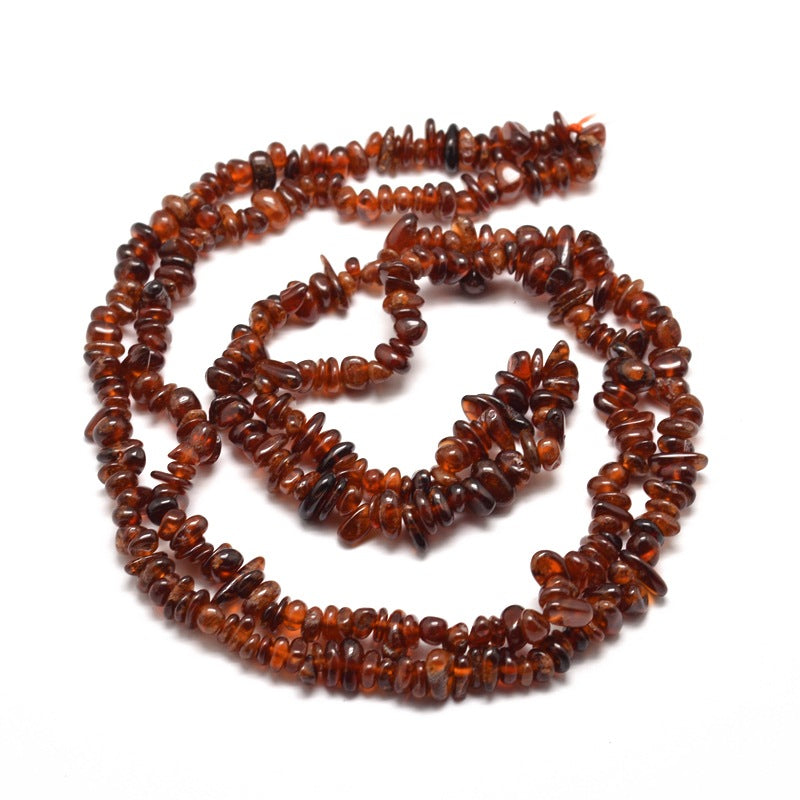 Natural Garnet Chip Bead Strands (Dyed) 5-8mm Wide - 32" Strand