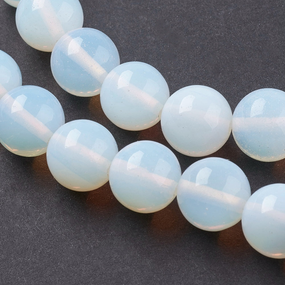 Opalite Beads Alice Blue 10mm (39 per Strand)