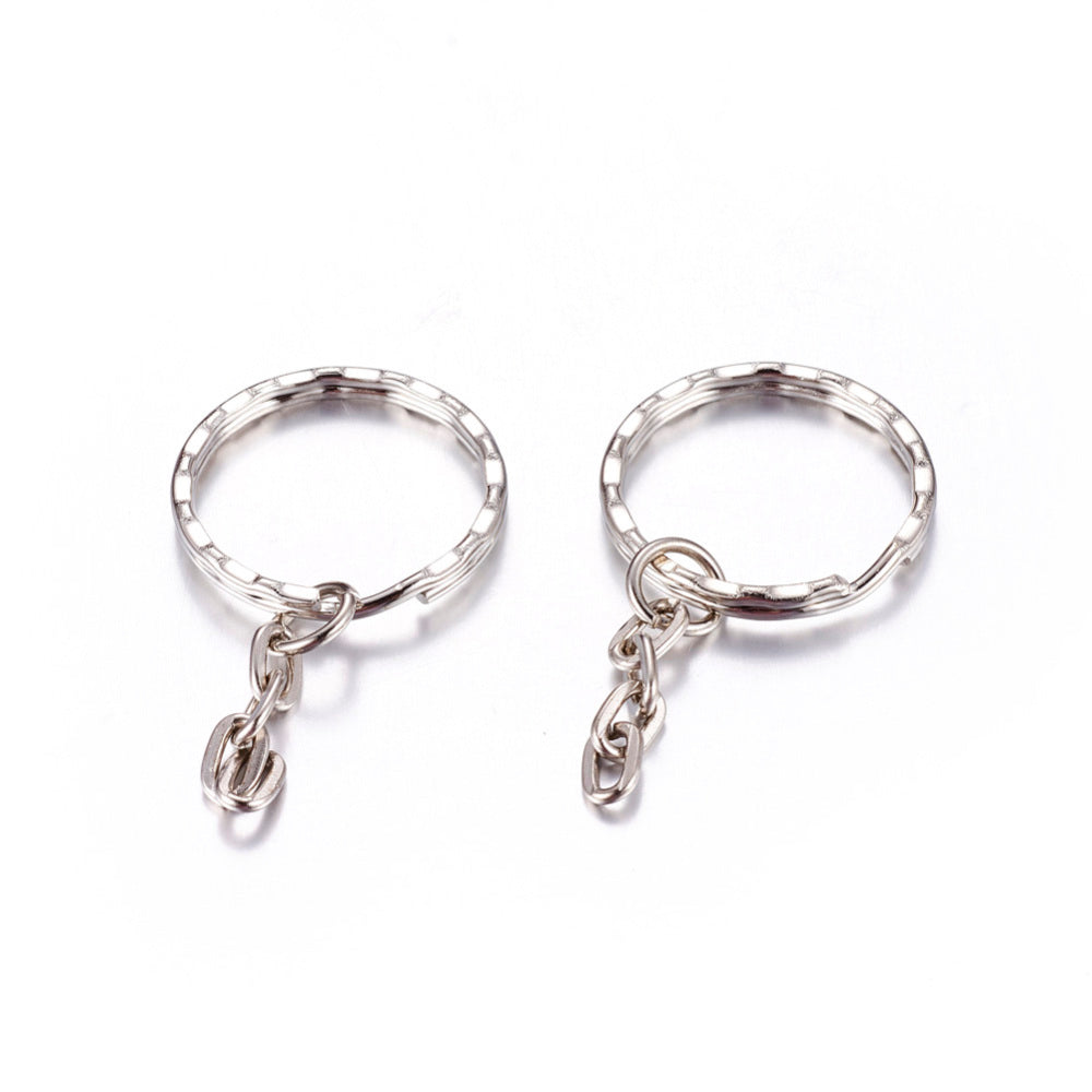 25mm Split Ring rich Chain (Rippled) - Pack of 50