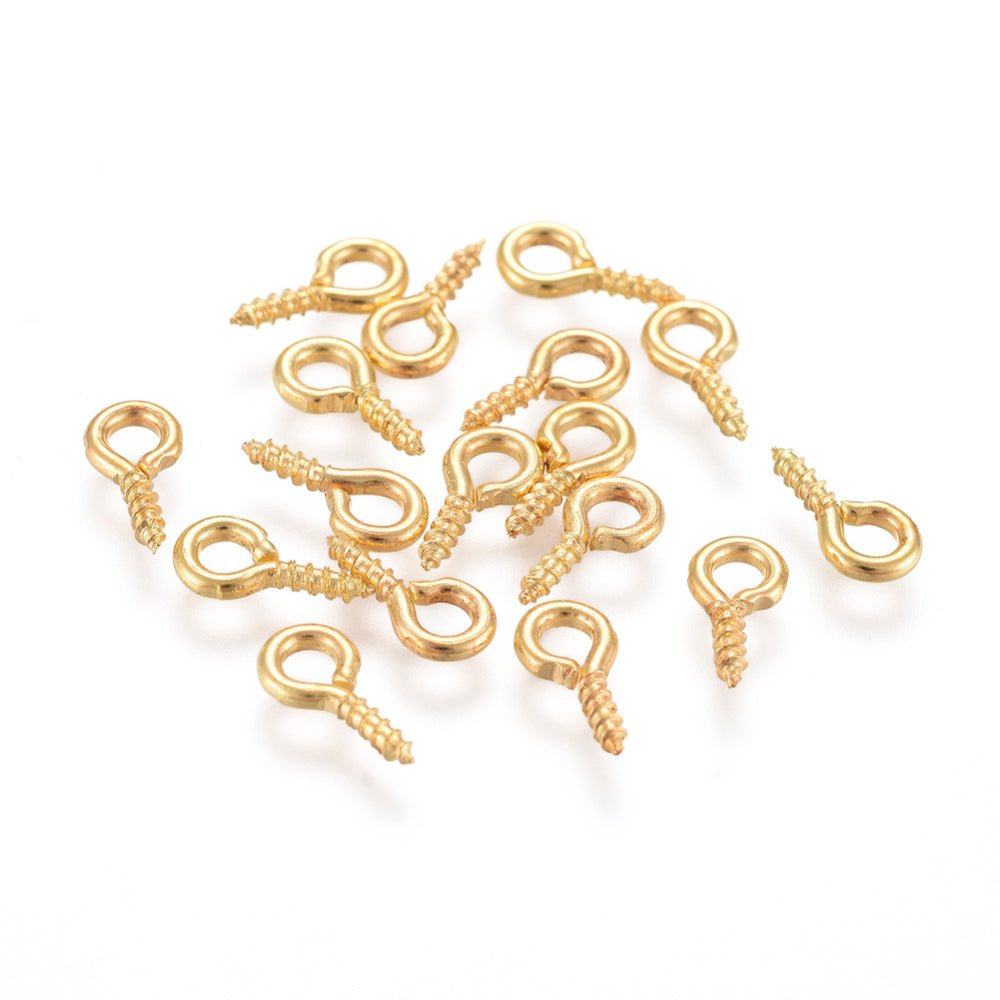 Screw Eye Bail 8 mm - Gold - Pack of 200