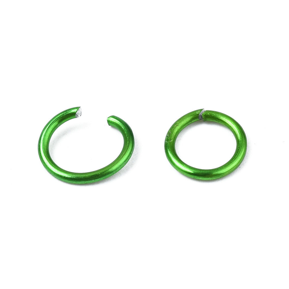 Aluminium Jump Rings 8mm x 1.0mm - Green - Pack of 900
