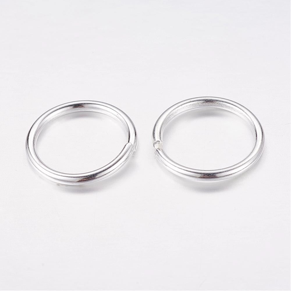 Silver Coloured Jump Ring 18 mm (14.4 mm ID) - Pack of 45