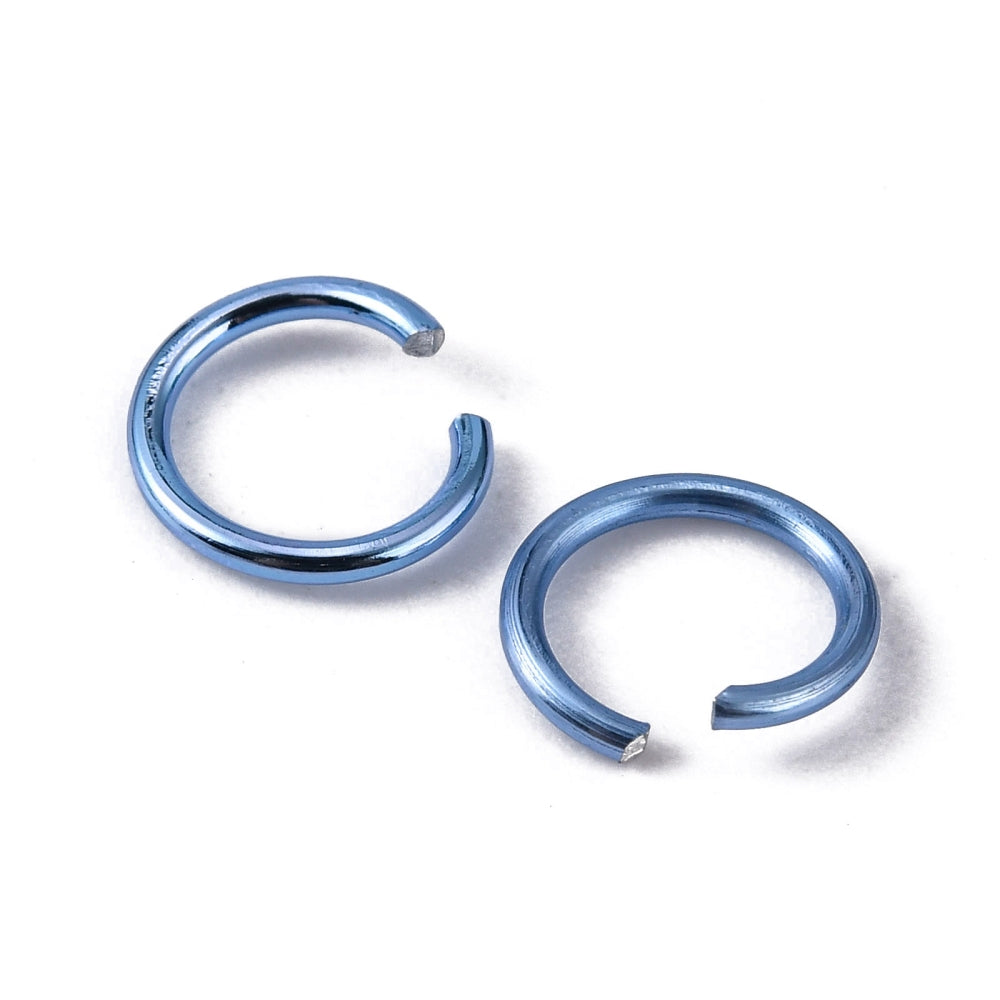 Aluminium Jump Rings 6mm x 0.8mm - Cobalt Blue - Pack of 2000