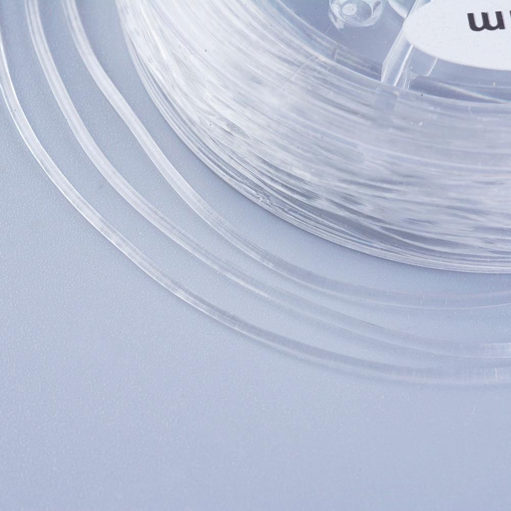 Elastic Crystal Cord 0.8mm Clear - 11m Roll