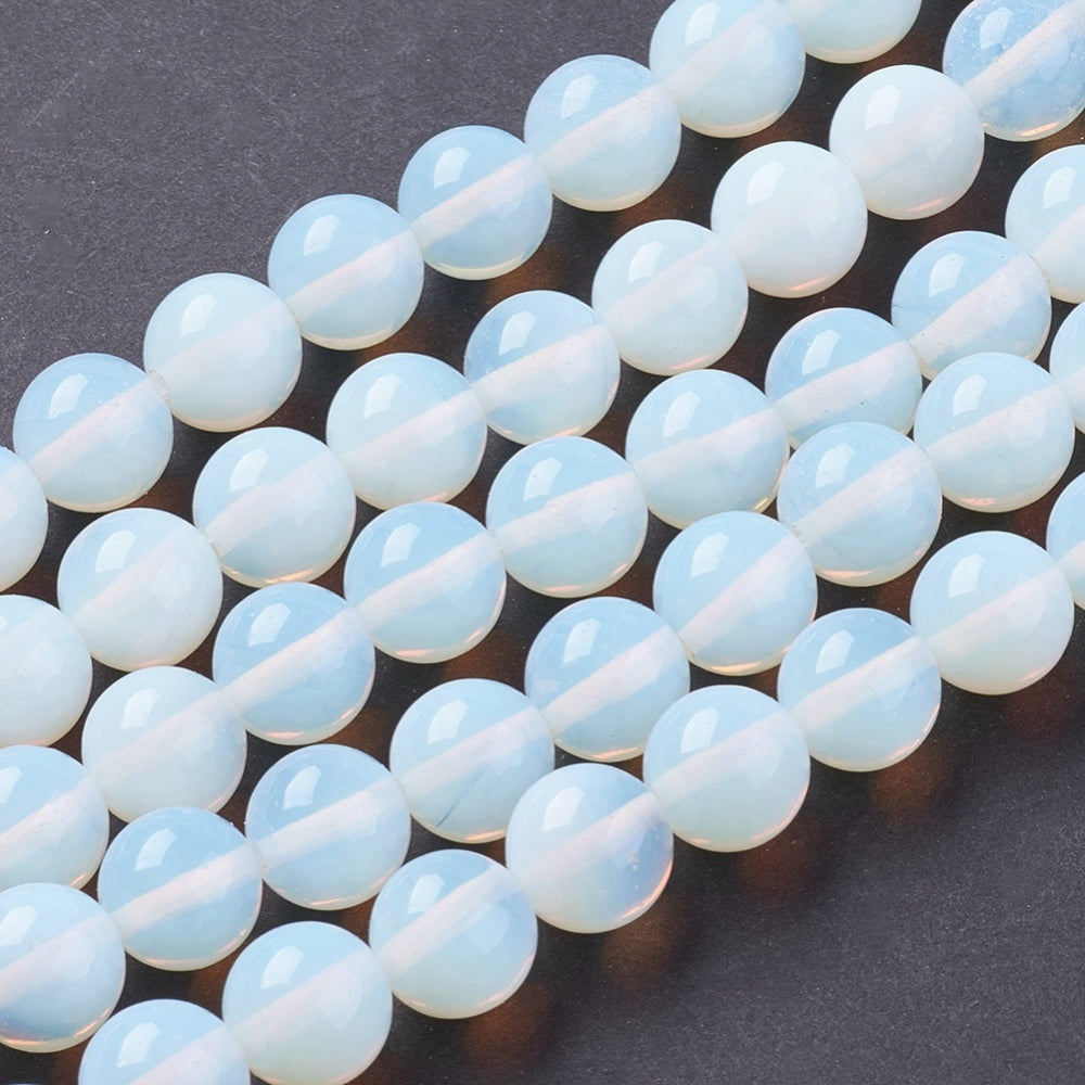 Opalite Beads Alice Blue 10mm (39 per Strand)