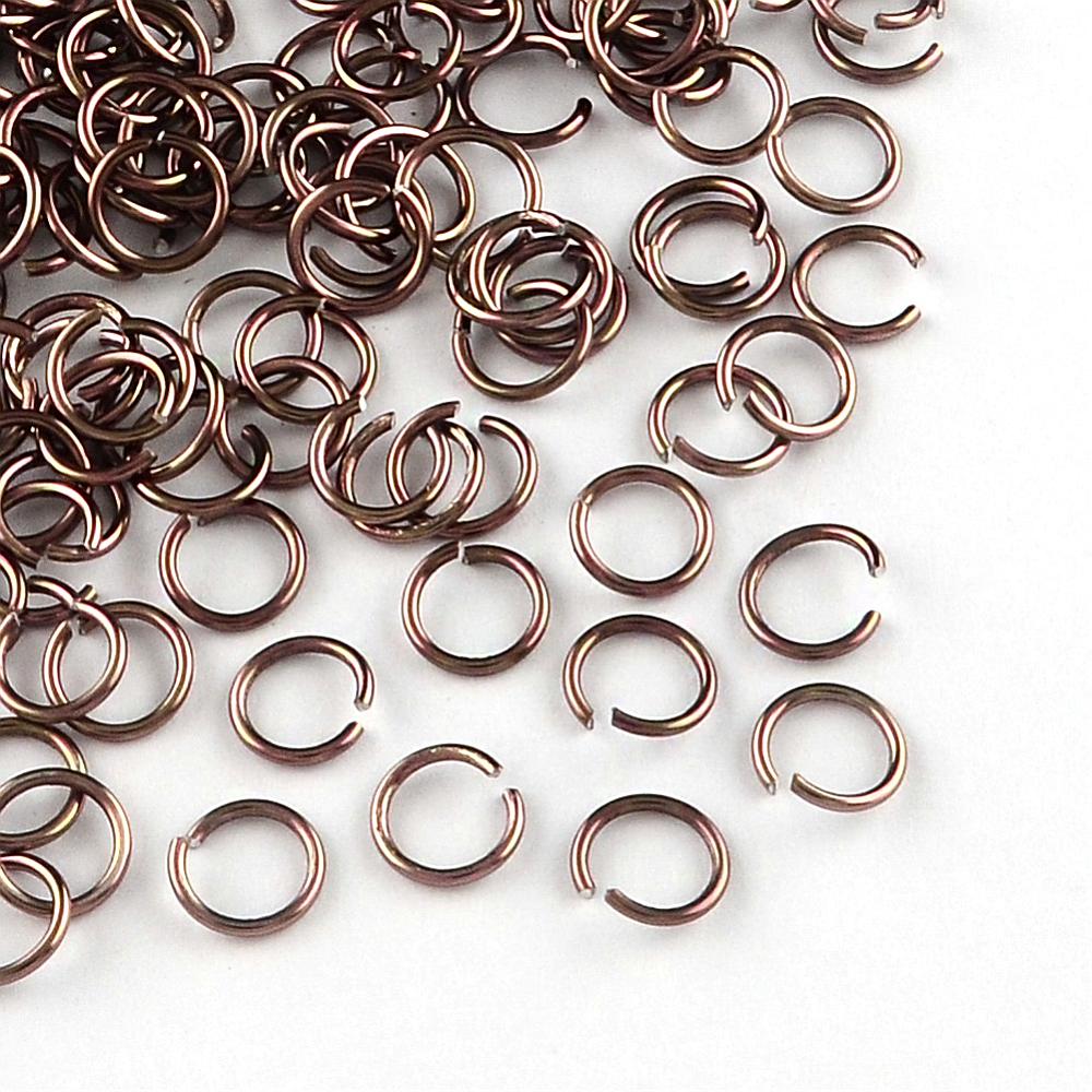 Aluminium Jump Rings 10mm x 1.0mm - Camel Brown - Pack of 800