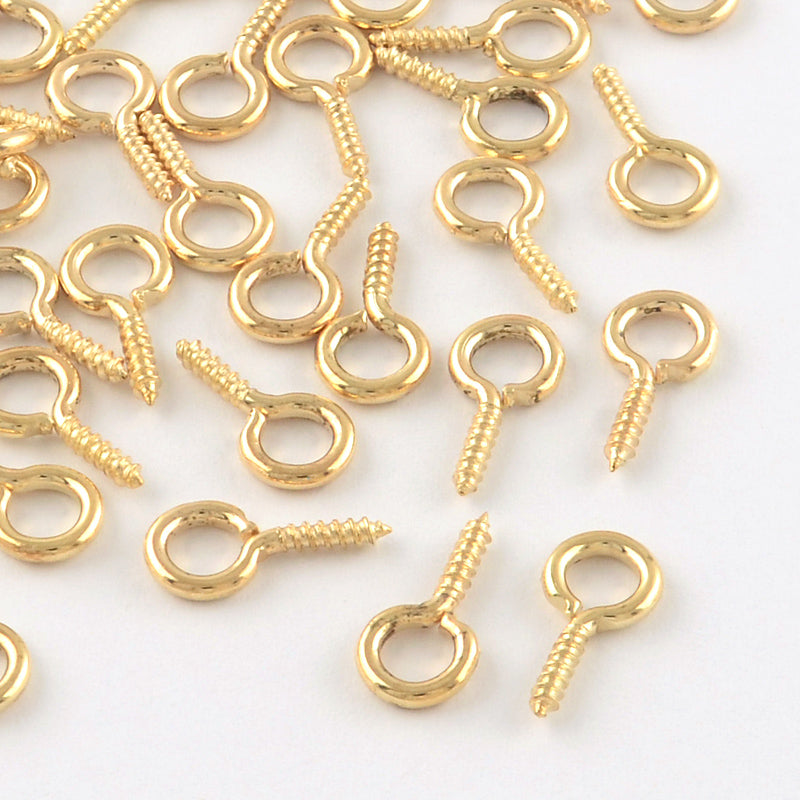 Screw Eye Bail 13 mm - Light Gold - Pack of 500