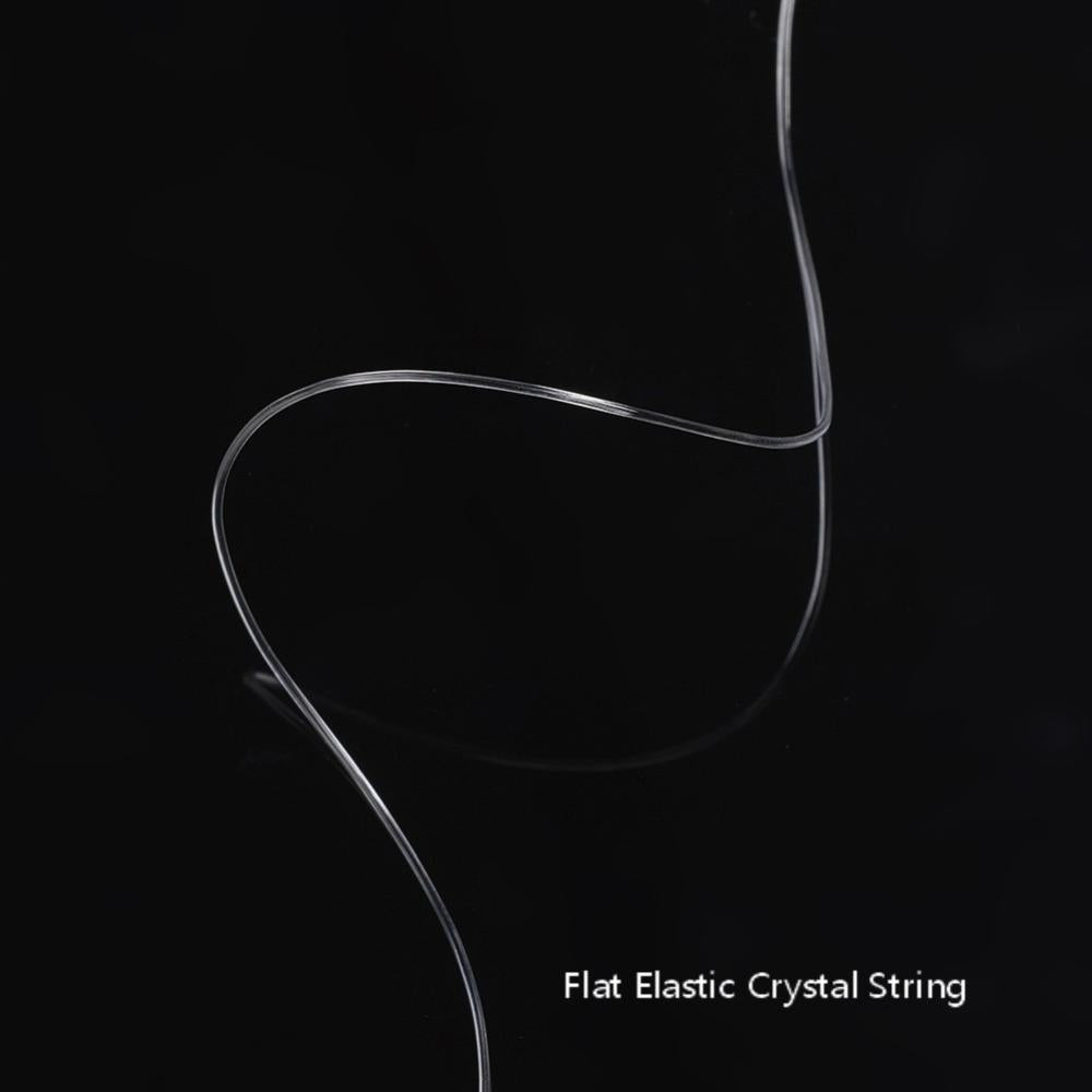 Elastic Crystal Cord 0.8mm Clear - 11m Roll