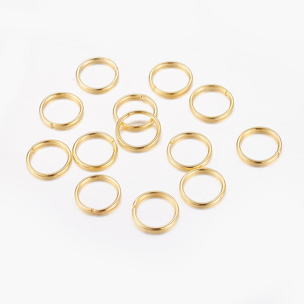 Gold Coloured Jump Ring 10 mm (8mm ID) - Pack of 650