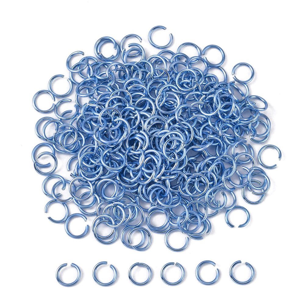 Aluminium Jump Rings 10mm x 1.0mm - Cobalt Blue - Pack of 800