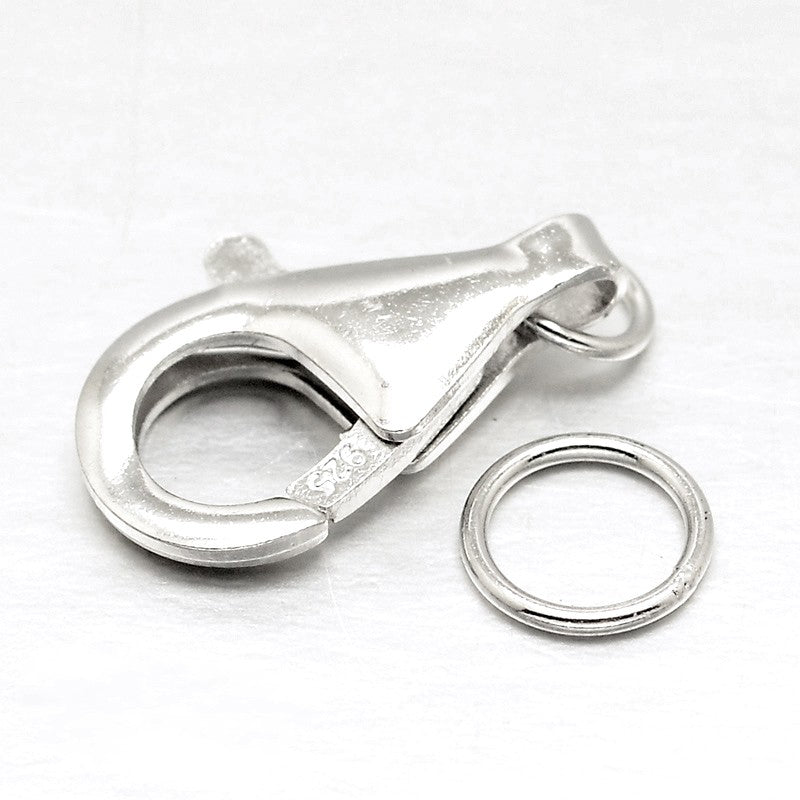 Sterling Silver 925 Lobster Clasp 16x10x4mm