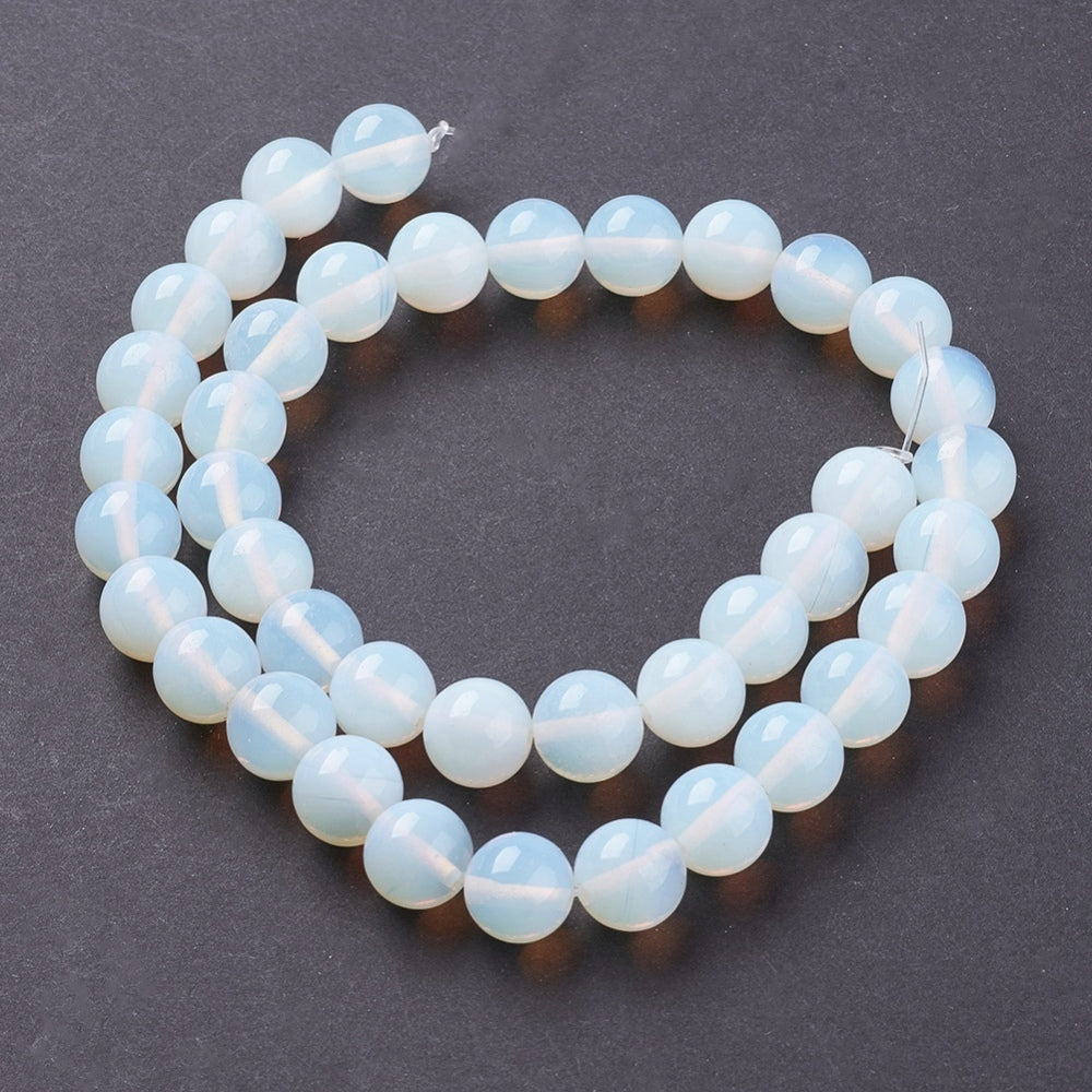 Opalite Beads Alice Blue 10mm (39 per Strand)
