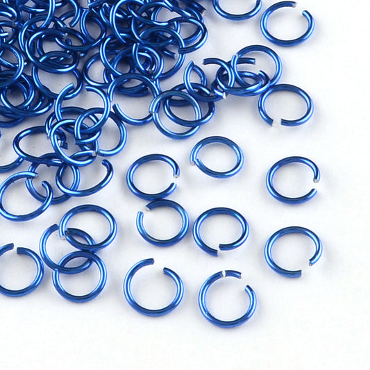 Aluminium Jump Rings 10mm x 1.0mm - Royal Blue - Pack of 800