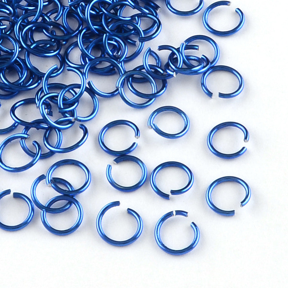 Aluminium Jump Rings 8mm x 1.0mm - Royal Blue - Pack of 900
