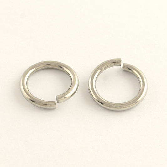 Stainless Steel Steel Jump Rings 10x1.4 mm 16 Gauge - Pack of 200