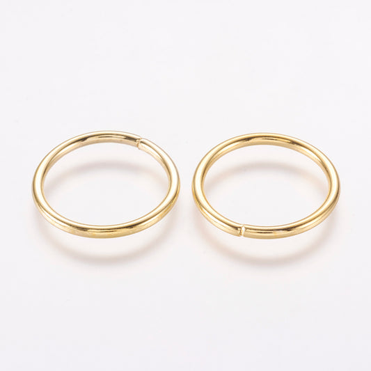 Gold Coloured Jump Ring 20 mm (16 mm ID) - Pack of 100