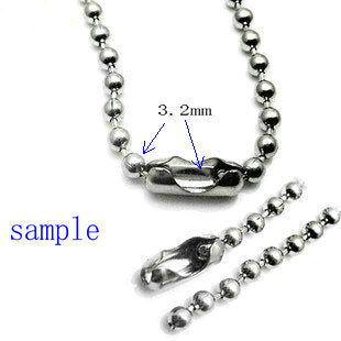 Stainless Steel Ball Chain Connector to Fit 5 mm Chain - Pack of 100