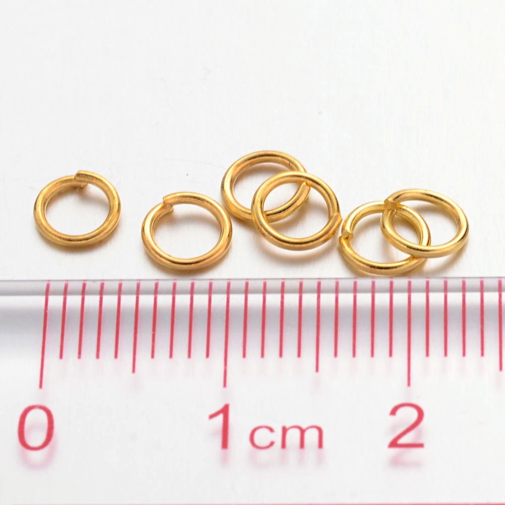 Gold Coloured Jump Ring 5 mm (3.6 mm ID) - Pack of 2000
