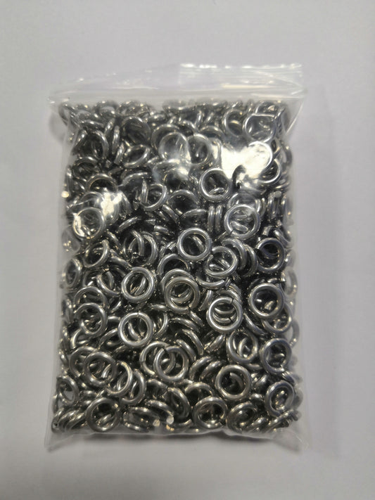 Stainless Steel Jump Rings 10x2 mm (12 gauge) - Pack of 500