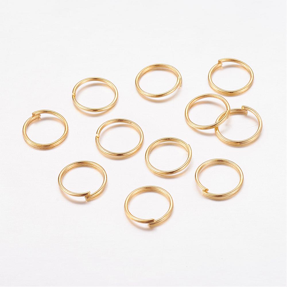 Gold Coloured Jump Ring 8 mm (6mm ID) - Pack of 400