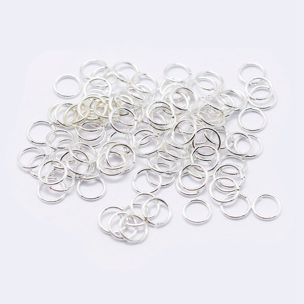 Sterling Silver 925 Jump Ring 8mm x 1mm - Pack of 2