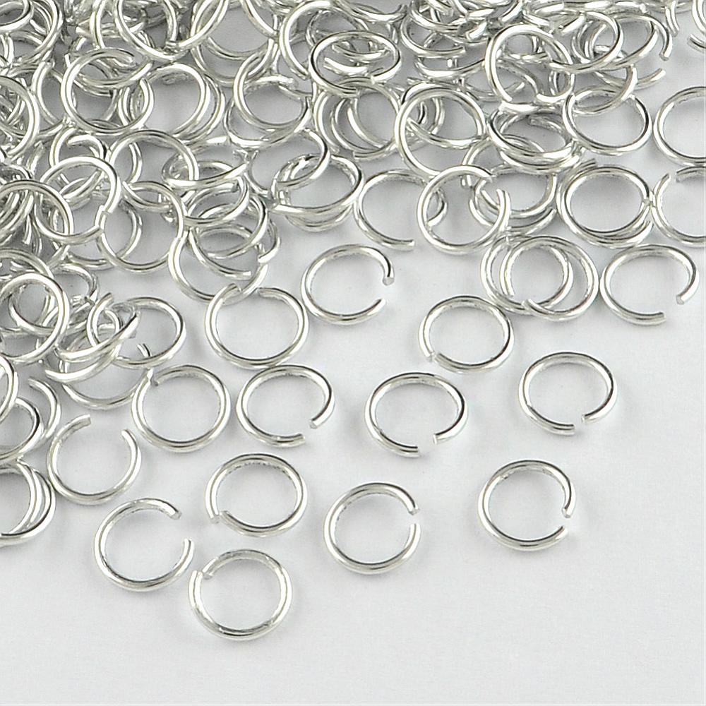 Aluminium Jump Rings 8mm x 1.0mm - Silver - Pack of 900