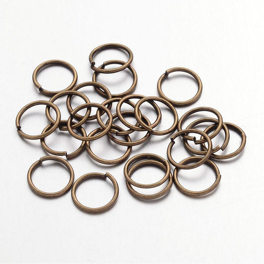 Antique Bronze Coloured Jump Ring 8 mm (6mm ID) - Pack of 500