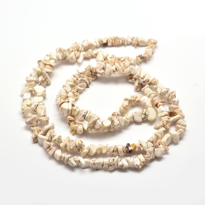 Magnesite Chip Beads (Dyed) 5-8mm Wide - 32" Strand