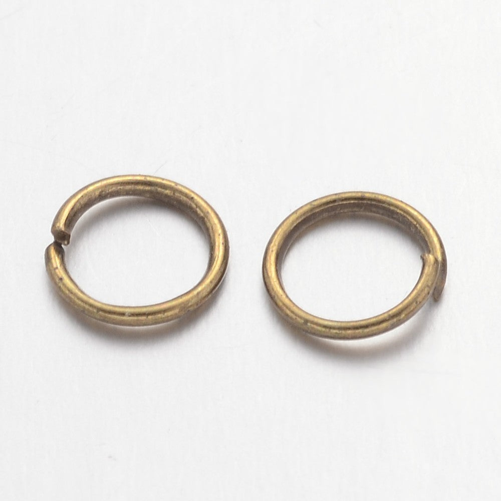 Antique Bronze Coloured Jump Ring 6 mm (4.6mm ID) - Pack of 500