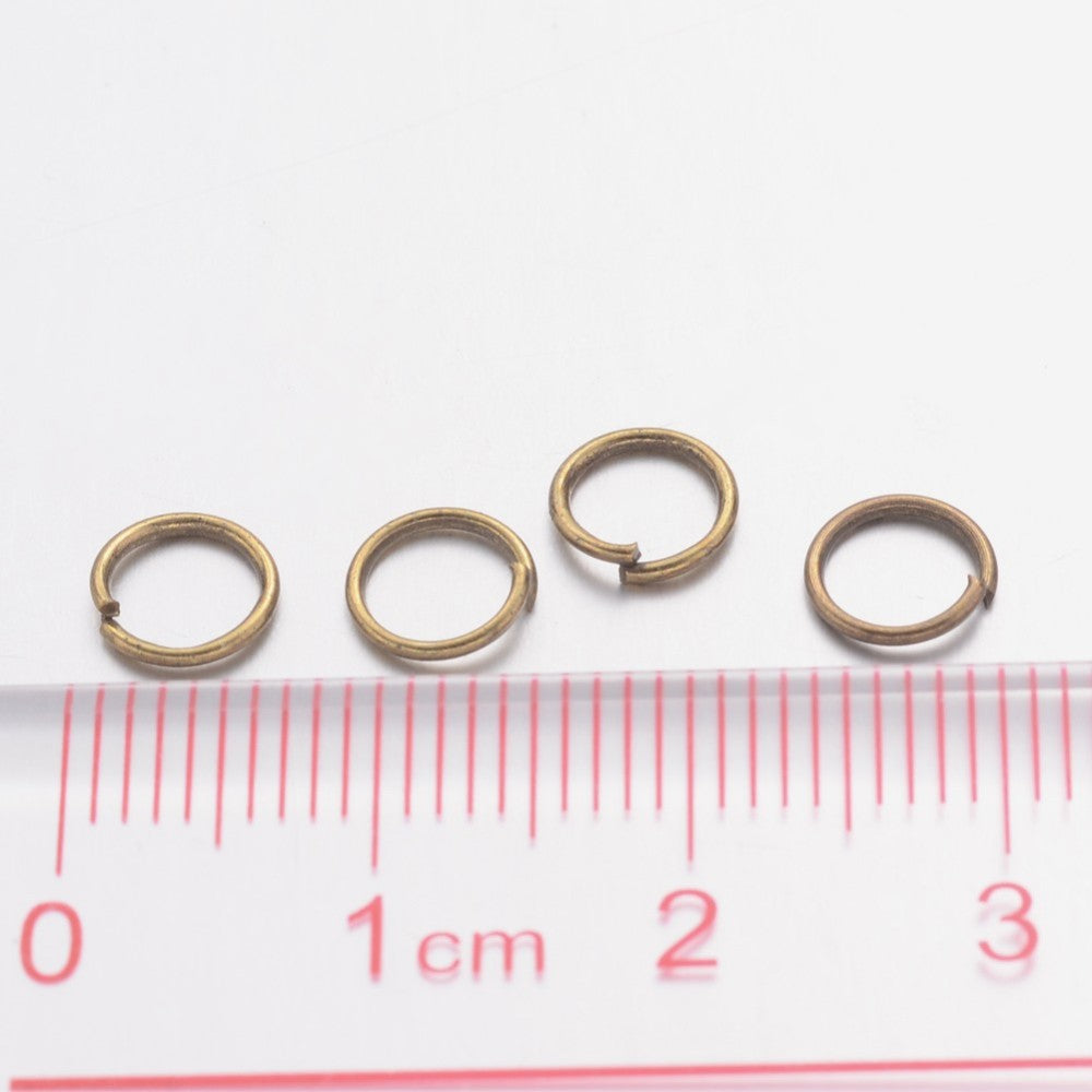 Antique Bronze Coloured Jump Ring 6 mm (4.6mm ID) - Pack of 500