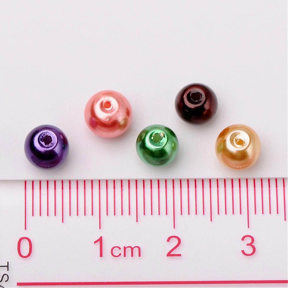 Glass Pearl Beads 4mm (0.8mm Hole) Halloween Mix - Pack of 400