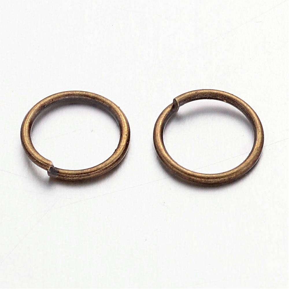 Antique Bronze Coloured Jump Ring 8 mm (6mm ID) - Pack of 500