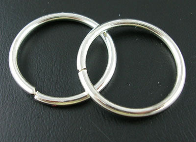 Silver Coloured Jump Ring 22 mm (18 mm ID) - Pack of 35